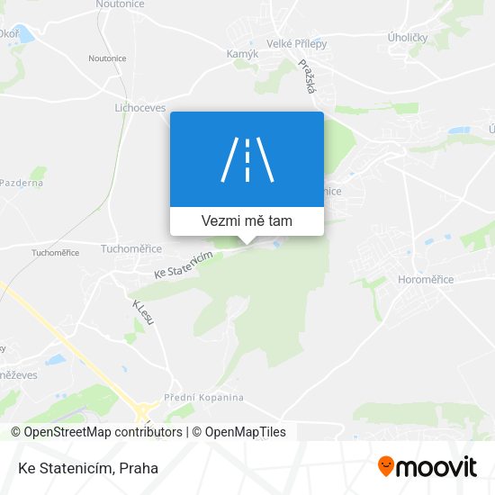 Ke Statenicím mapa