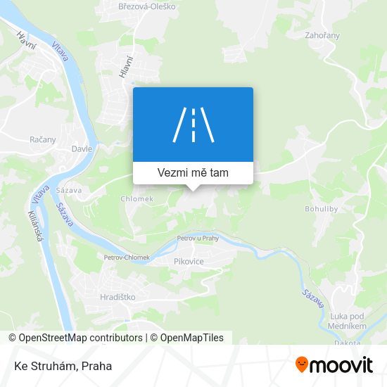 Ke Struhám mapa