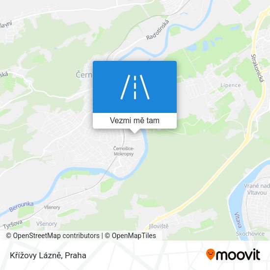 Křížovy Lázně mapa