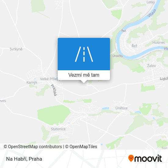 Na Habří mapa