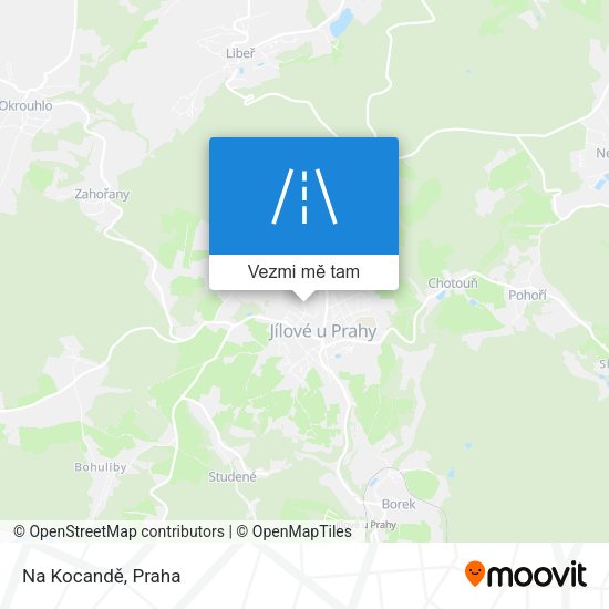 Na Kocandě mapa