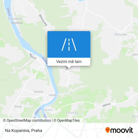 Na Kopanina mapa