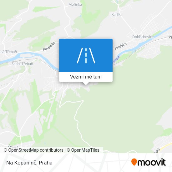 Na Kopanině mapa