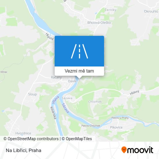 Na Libřici mapa