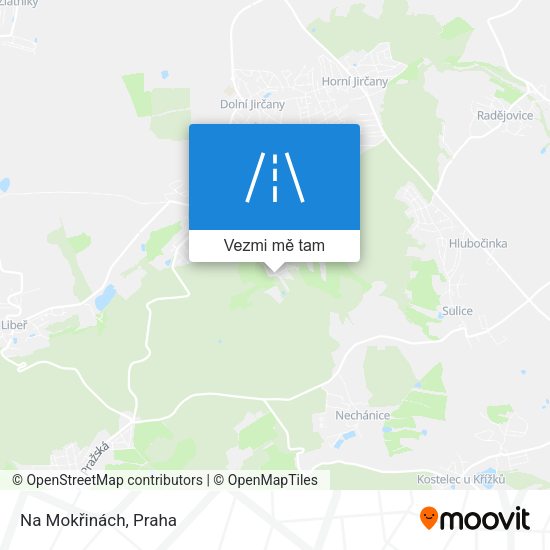 Na Mokřinách mapa
