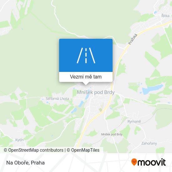 Na Oboře mapa