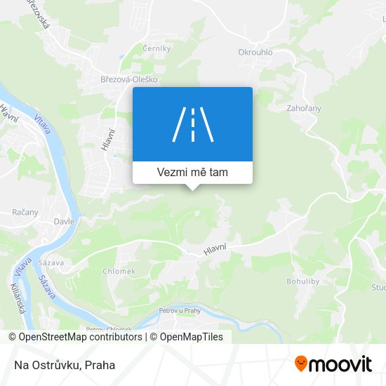 Na Ostrůvku mapa