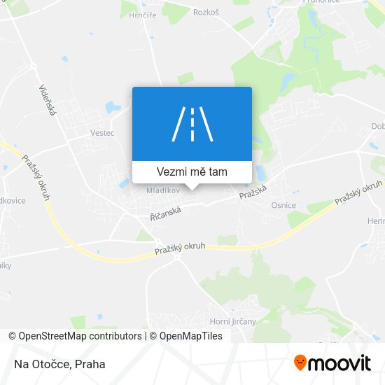 Na Otočce mapa