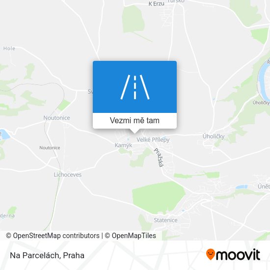 Na Parcelách mapa