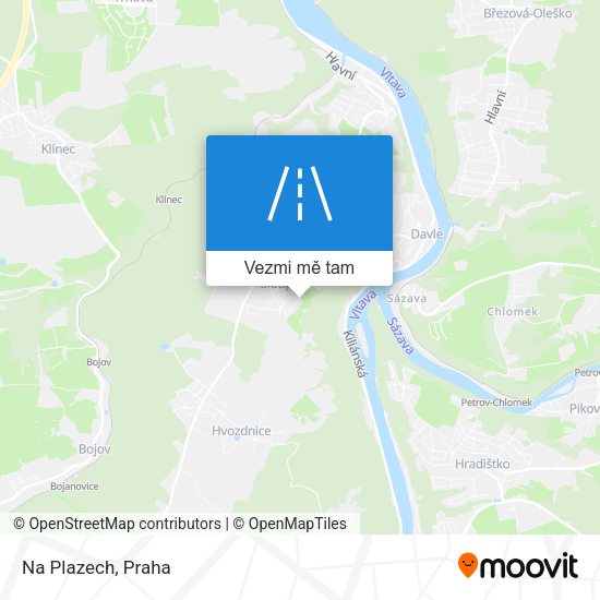 Na Plazech mapa