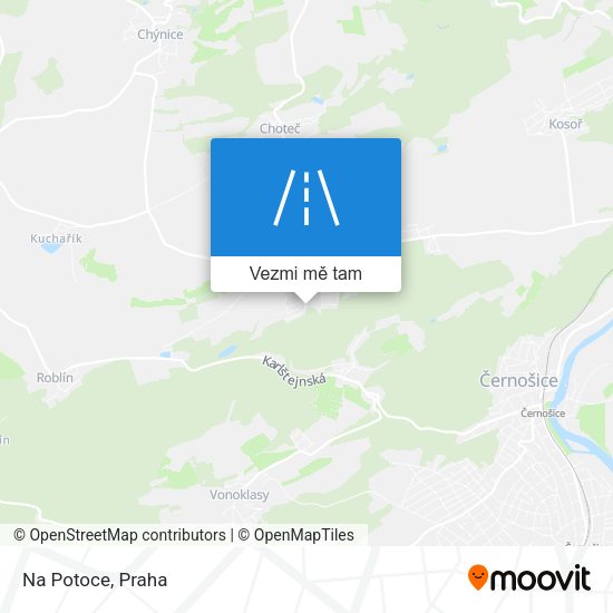 Na Potoce mapa