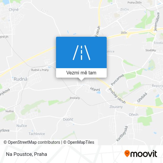 Na Poustce mapa
