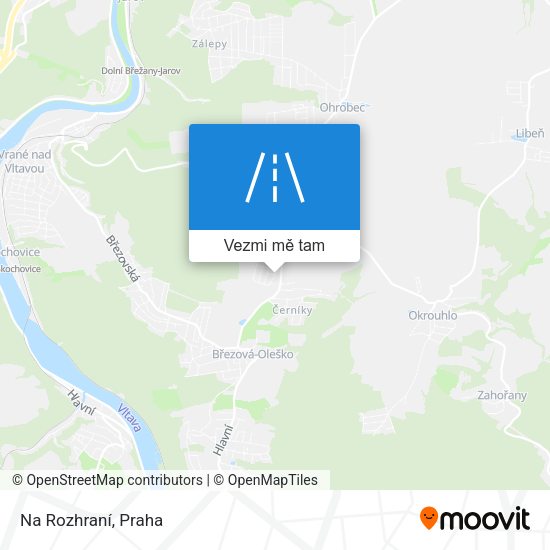 Na Rozhraní mapa