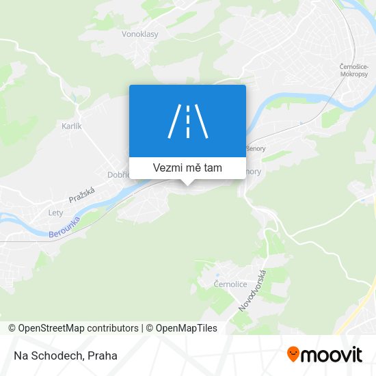Na Schodech mapa