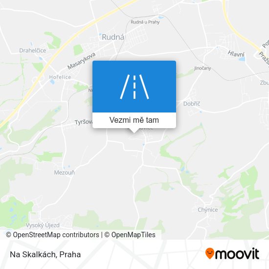 Na Skalkách mapa