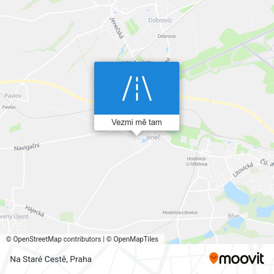 Na Staré Cestě mapa