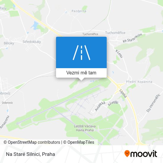 Na Staré Silnici mapa