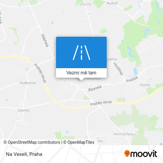 Na Veselí mapa