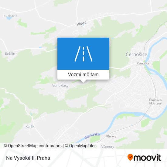 Na Vysoké II mapa