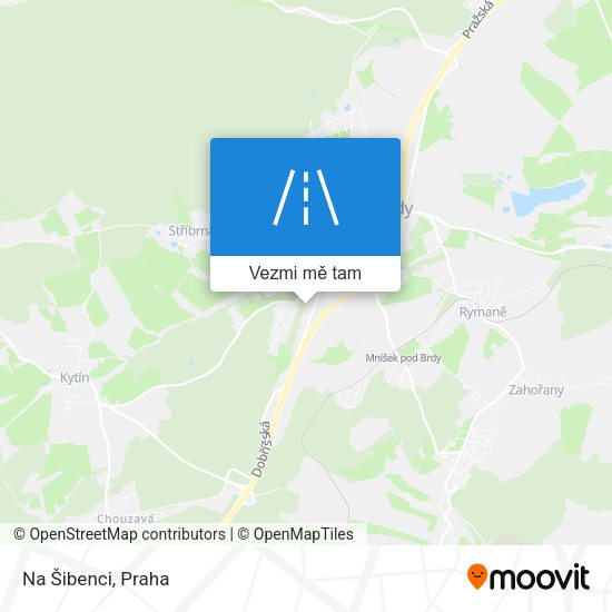 Na Šibenci mapa