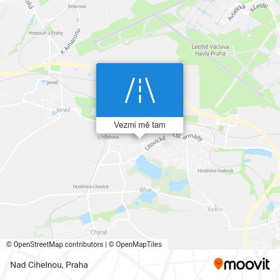 Nad Cihelnou mapa