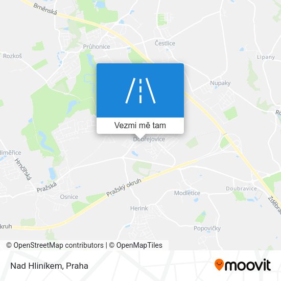Nad Hliníkem mapa