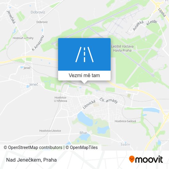Nad Jenečkem mapa