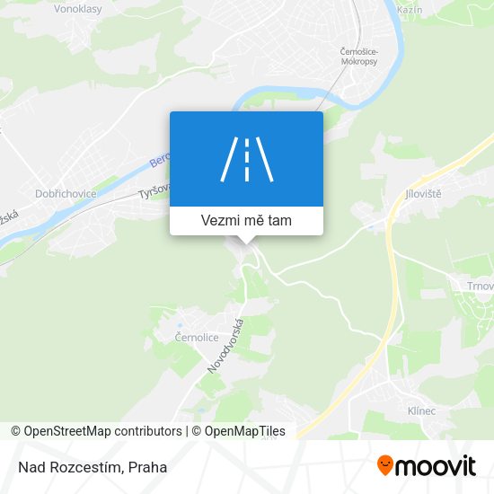 Nad Rozcestím mapa
