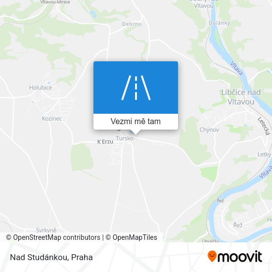 Nad Studánkou mapa