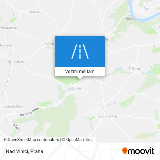 Nad Vinicí mapa