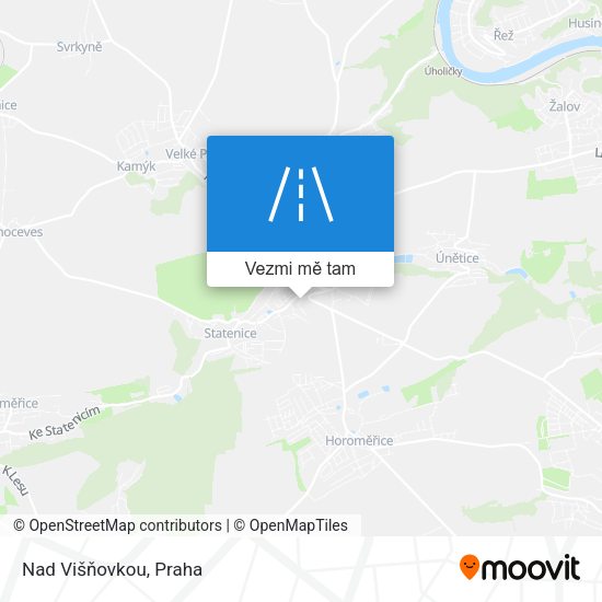Nad Višňovkou mapa