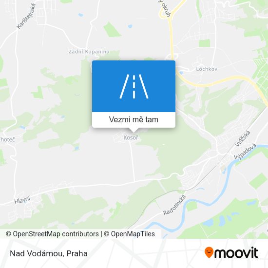 Nad Vodárnou mapa