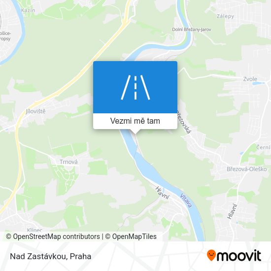 Nad Zastávkou mapa