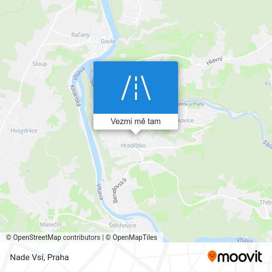 Nade Vsí mapa