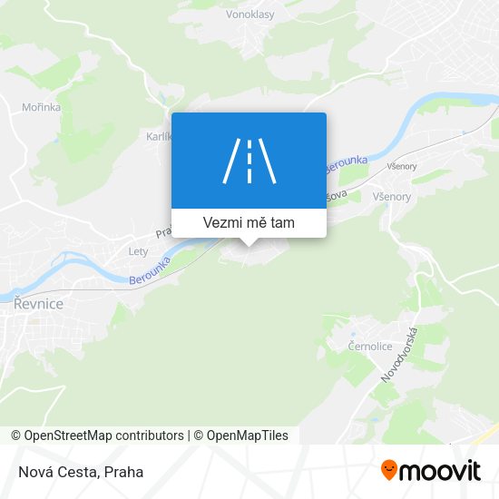 Nová Cesta mapa