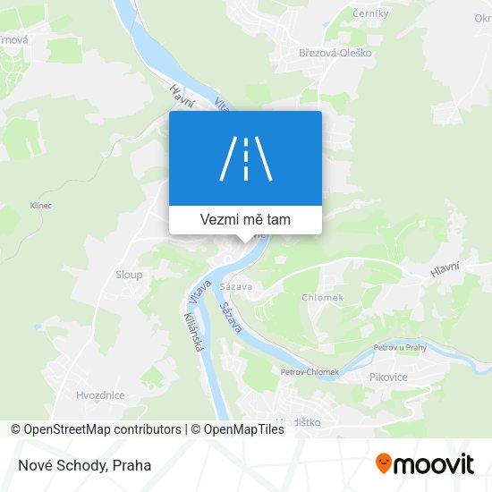 Nové Schody mapa