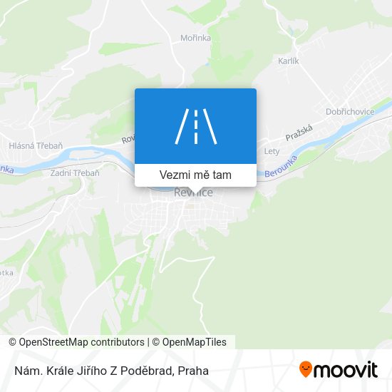 Nám. Krále Jiřího Z Poděbrad mapa
