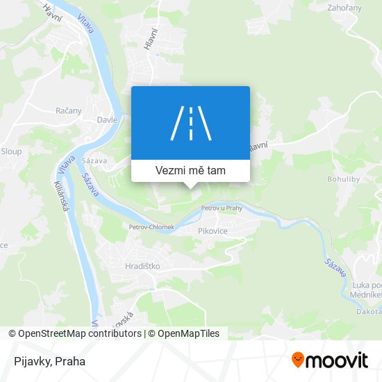 Pijavky mapa