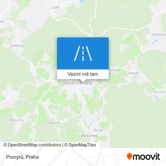 Pionýrů mapa