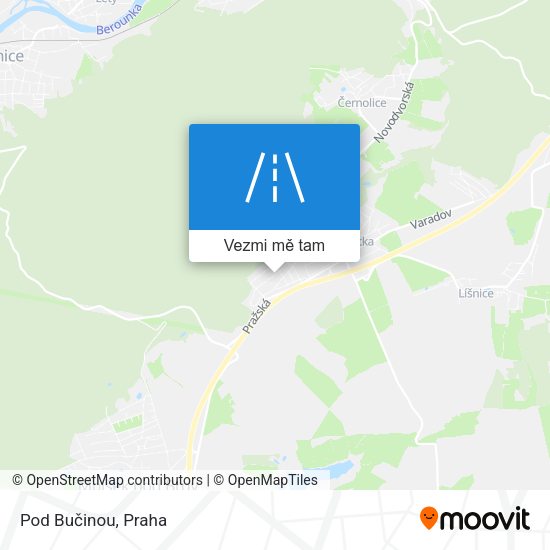 Pod Bučinou mapa