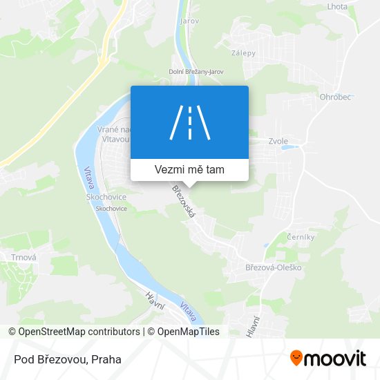 Pod Březovou mapa