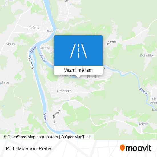 Pod Habernou mapa