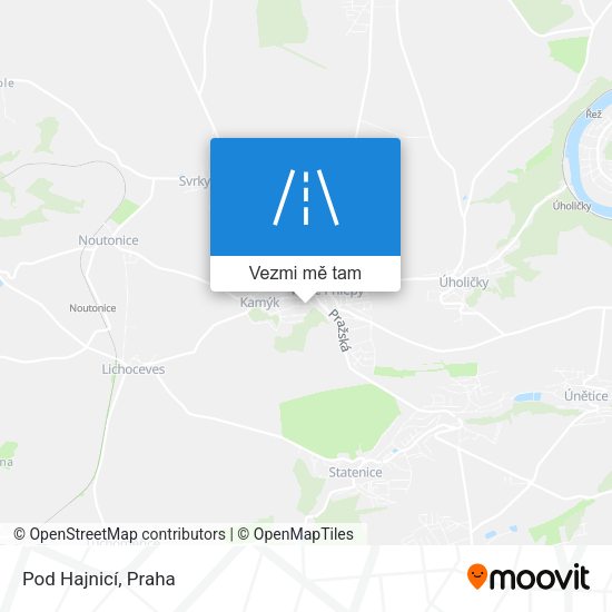 Pod Hajnicí mapa