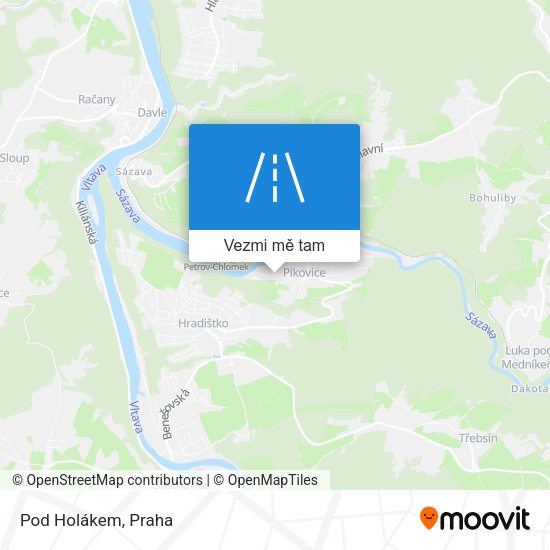 Pod Holákem mapa