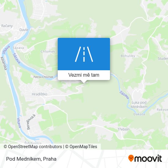 Pod Medníkem mapa