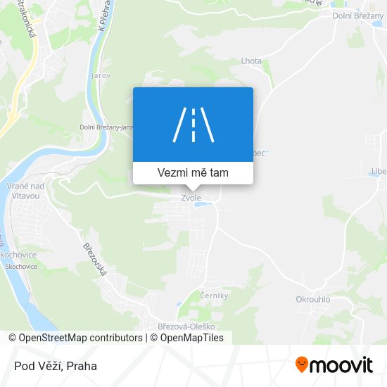 Pod Věží mapa