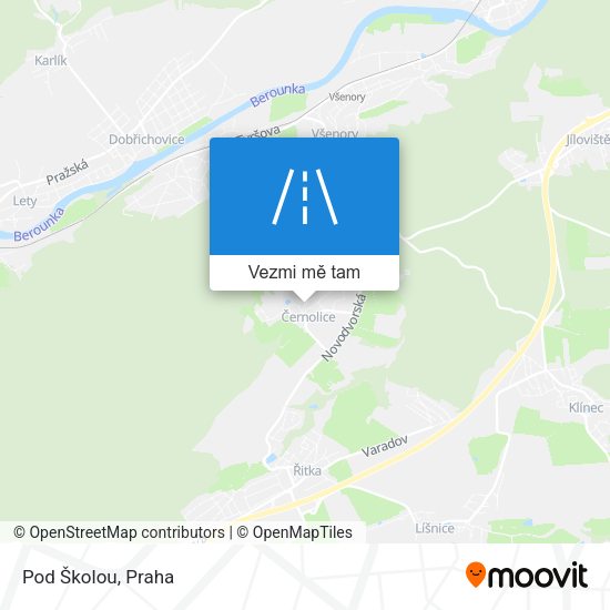Pod Školou mapa