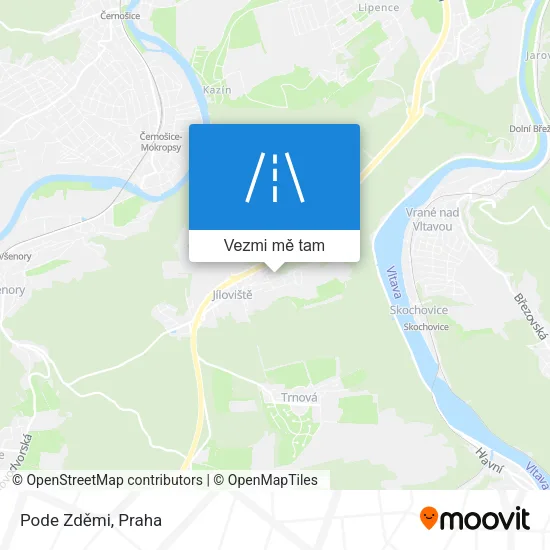 Pode Zděmi mapa