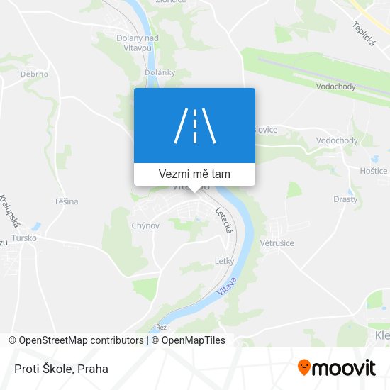 Proti Škole mapa