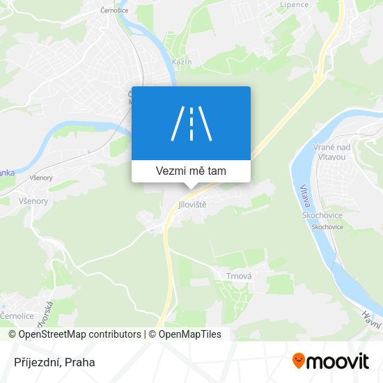 Příjezdní mapa